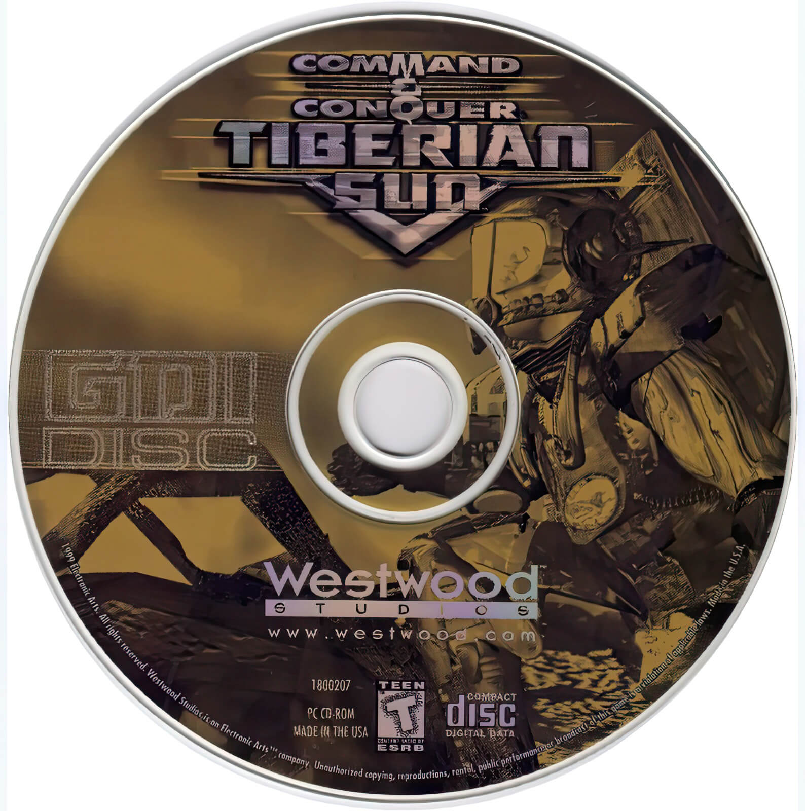 Лицензионный диск Command & Conquer Tiberian Sun для Windows